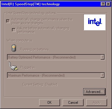 Intel Speedstep Windows 95